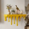 3D-Printed Wall Shelf, Dripping/melting Appearance, Simple, Perfect for Small Decorations and Collectibles