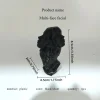 3D Print Elegant Multi-faceted Facial Decoration, Simple Abstract Design, Home Decoration Head Decoration