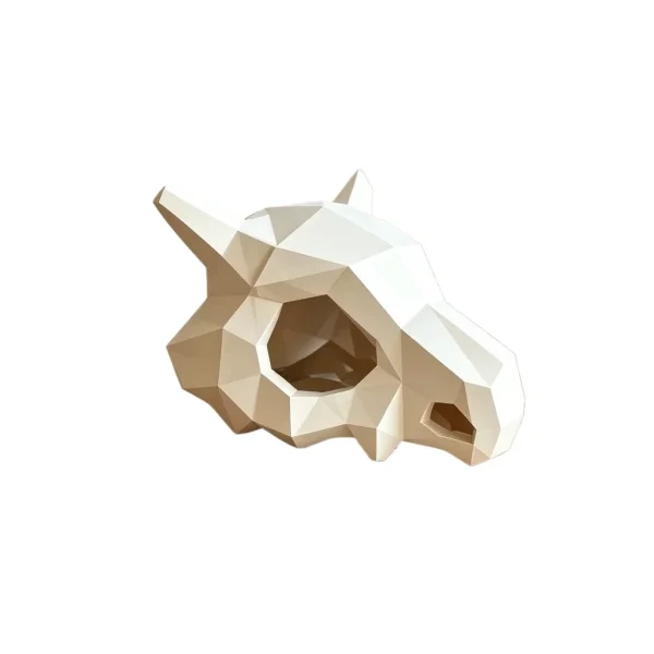 S19fd7e592e714fa4985d772aa2d076ecs.webp 3D Printed Geometric Skull Figurine Stylish Low Poly Head Ornament Minimalist Desktop Bookshelf Statue Home Tabletop Decoration