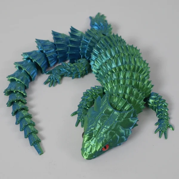 3D Printed Lizard Statue, Flexible 3D Printed Animal, Colorful Figurines Statue, Gifts