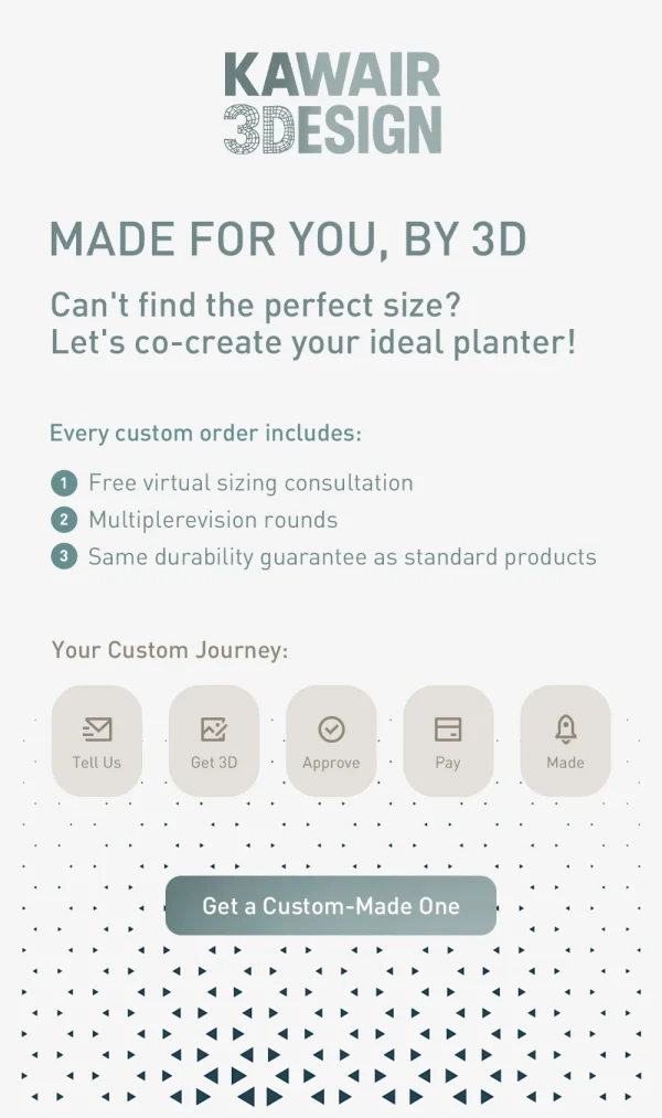 S380f0c76a21447749a0d3ae0f20dd235X.webp 3D Printed Flower Pot, Biodegradable Texture Design - Modern Planters for Indoor Outdoor, Gardening Decor, Macetas para Plantas