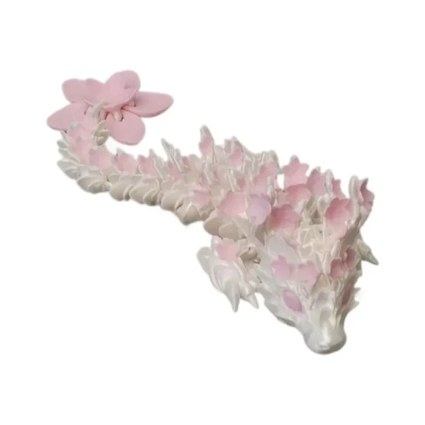Simulated Eye 3D Printed Dragon Laser Sakura Dragon 3D Printed Diceratops Dragon Rotatable Poseable Joints