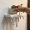 3D-Printed Wall Shelf, Dripping/melting Appearance, Simple, Perfect for Small Decorations and Collectibles