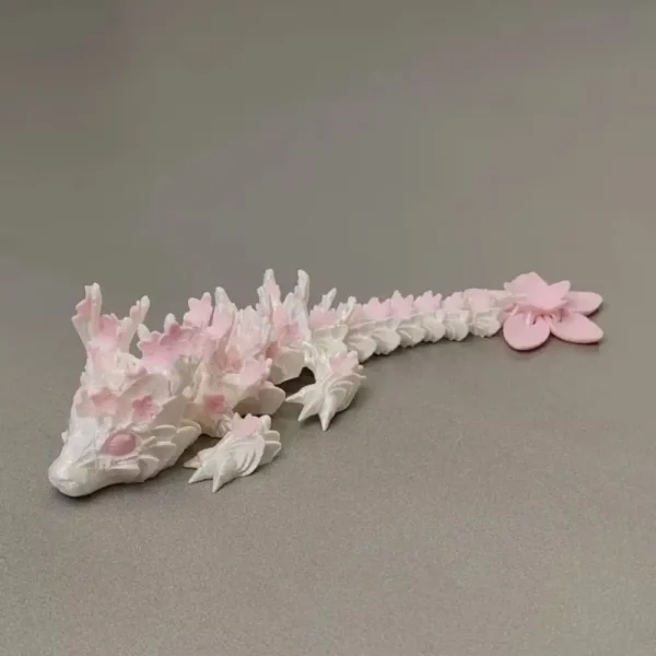 Simulated Eye 3D Printed Dragon Laser Sakura Dragon 3D Printed Diceratops Dragon Rotatable Poseable Joints