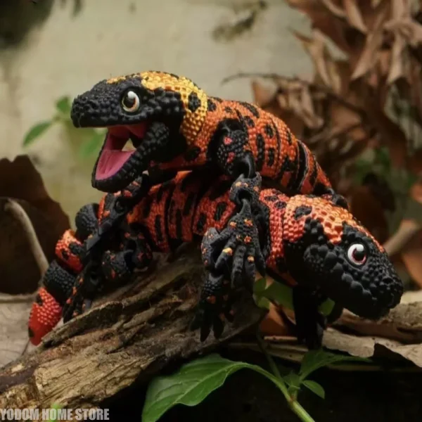 3D‑Printed Realistic Multi‑Articulated Lizard Figurine Desktop Ornament Home Decor Kids Gift Accessories