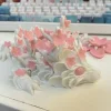 Simulated Eye 3D Printed Dragon Laser Sakura Dragon 3D Printed Diceratops Dragon Rotatable Poseable Joints