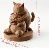 Funny Playful Cat Figurine, 3D Printed Cute Animal Statue, Unique Desktop Decor for Home & Office, Creative Exclusive Gift for C
