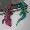 3D Printed Lizard Statue, Flexible 3D Printed Animal, Colorful Figurines Statue, Gifts