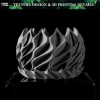 Se9e869b480b449a0be63c7411308303cU.webp 3D Printed Flower Pot, Biodegradable Texture Design - Modern Planters for Indoor Outdoor, Gardening Decor, Macetas para Plantas