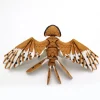 3D Printed Eagle Hawk Simulation Animal Model Figurine Movable Bird Ornament DIY Gift Home Decoration