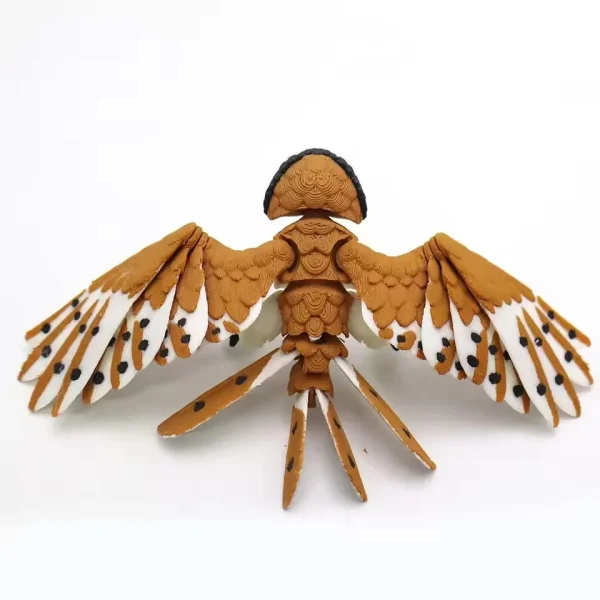 3D Printed Eagle Hawk Simulation Animal Model Figurine Movable Bird Ornament DIY Gift Home Decoration