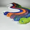 3D Printed Snake Movable Joint Fidget Toy Figurine Simulation Snake Office Desktop Ornament Gifts Crafts Figurines Miniatures